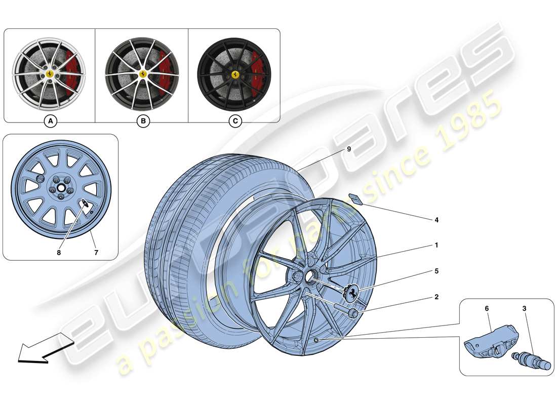 diagramma della parte contenente il codice parte 70004095