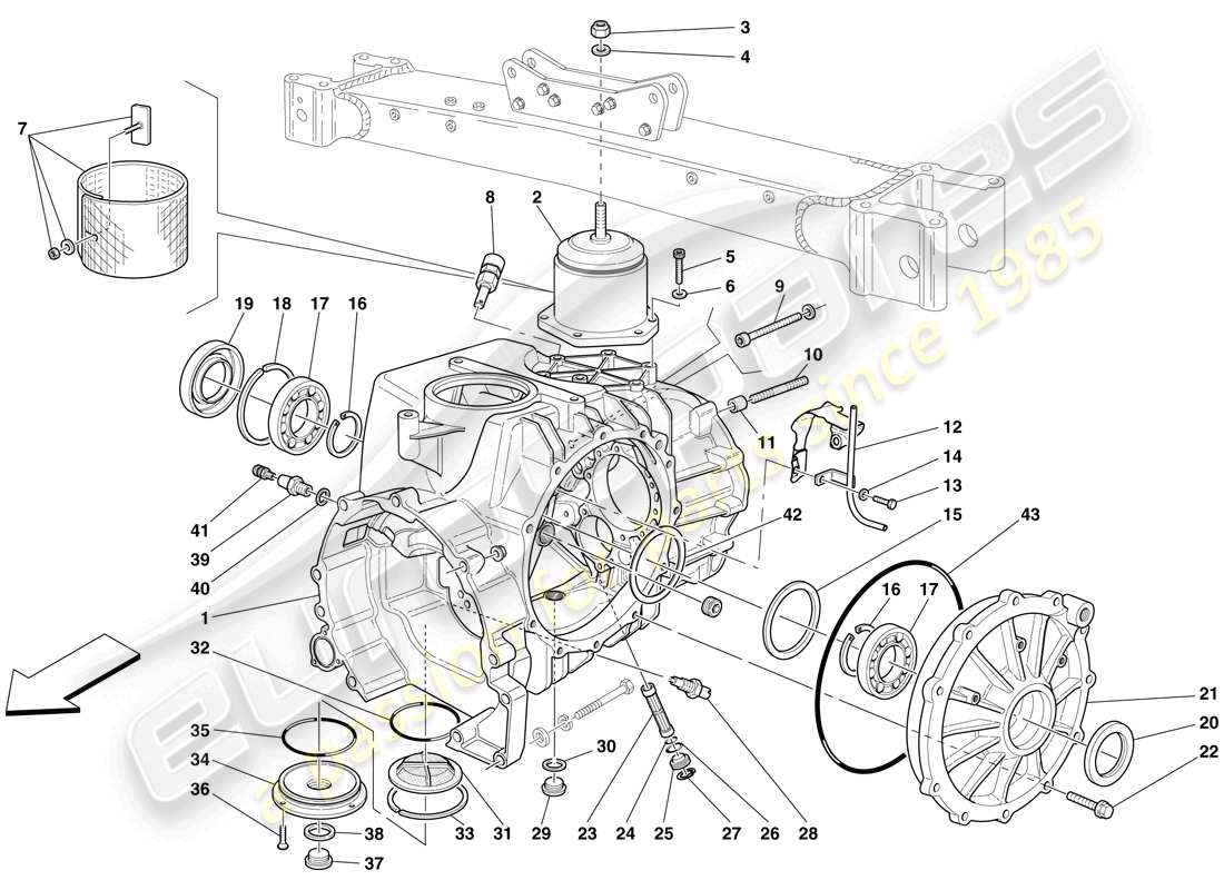 diagramma della parte contenente il codice parte 122429