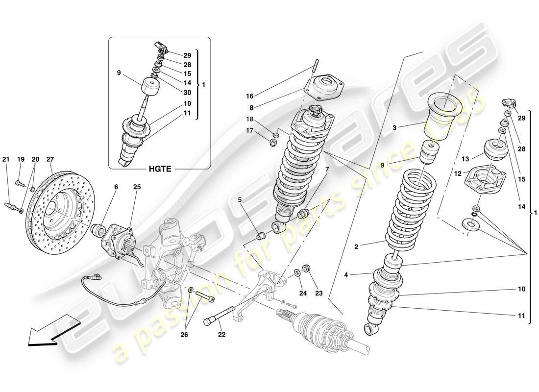 diagramma della parte contenente il codice parte 220350