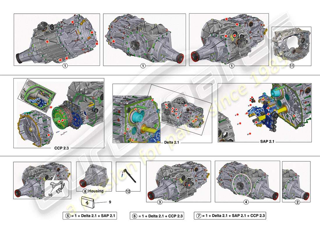 diagramma della parte contenente il codice parte 70003452