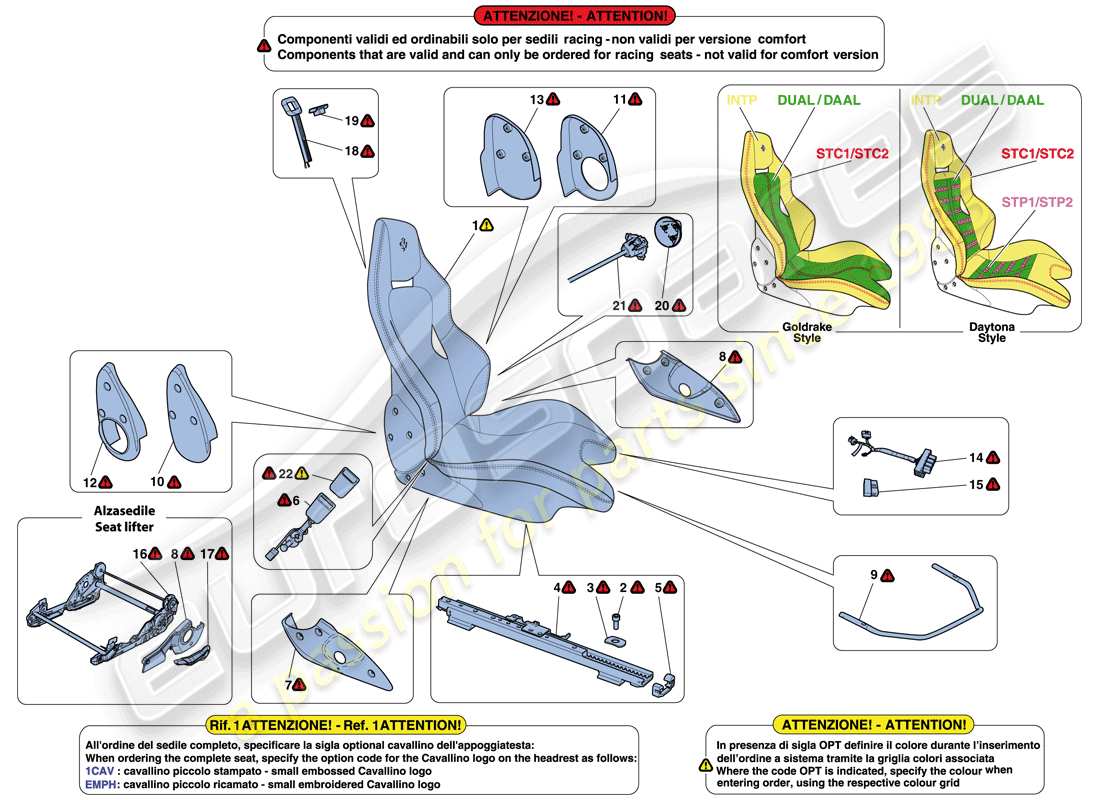 diagramma della parte contenente il codice parte 873960000