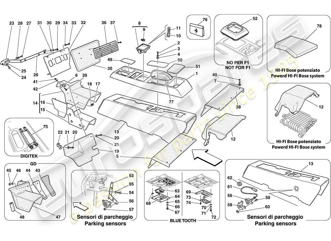 diagramma della parte contenente il codice parte 67895000