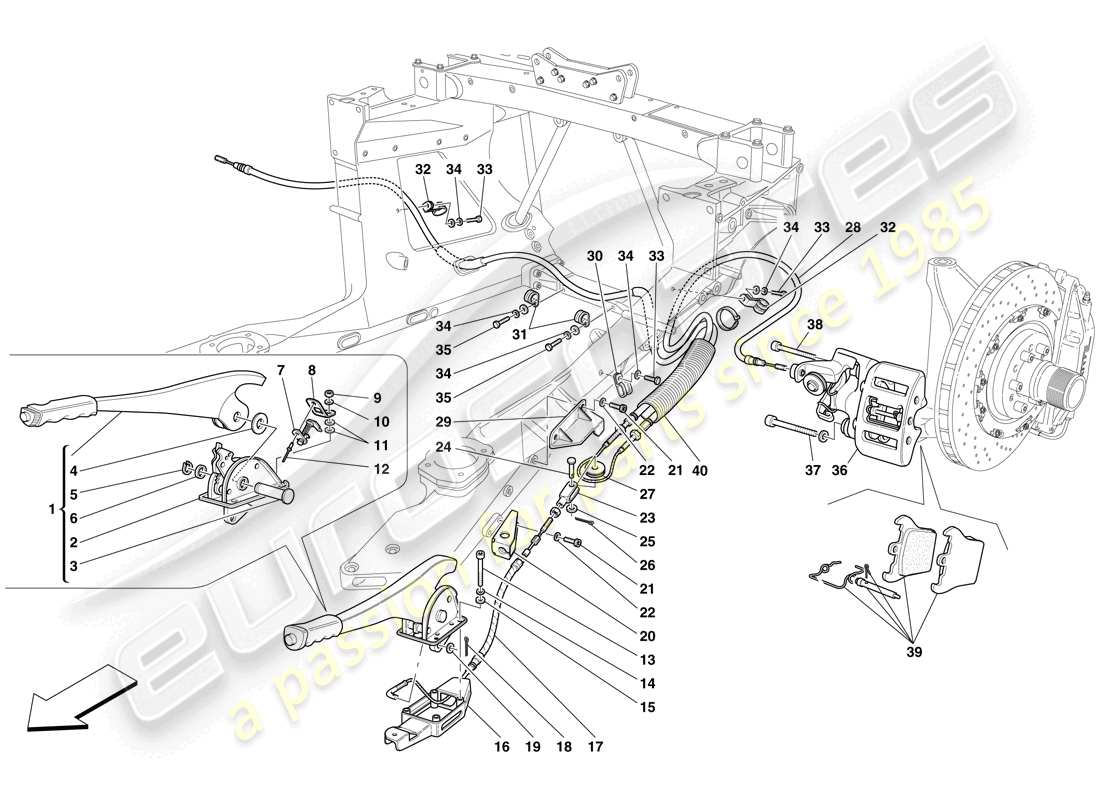 diagramma della parte contenente il codice parte 191635