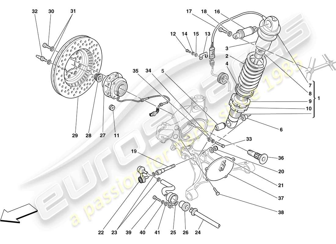 diagramma della parte contenente il codice parte 216381