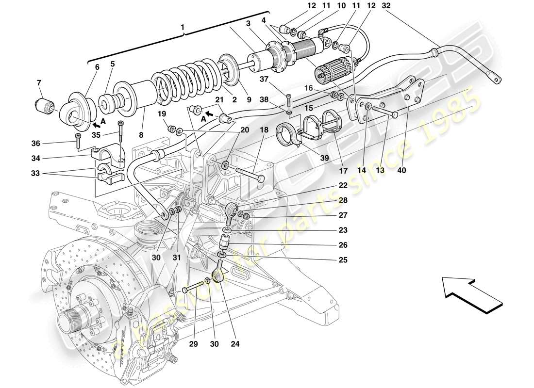 diagramma della parte contenente il codice parte 205148