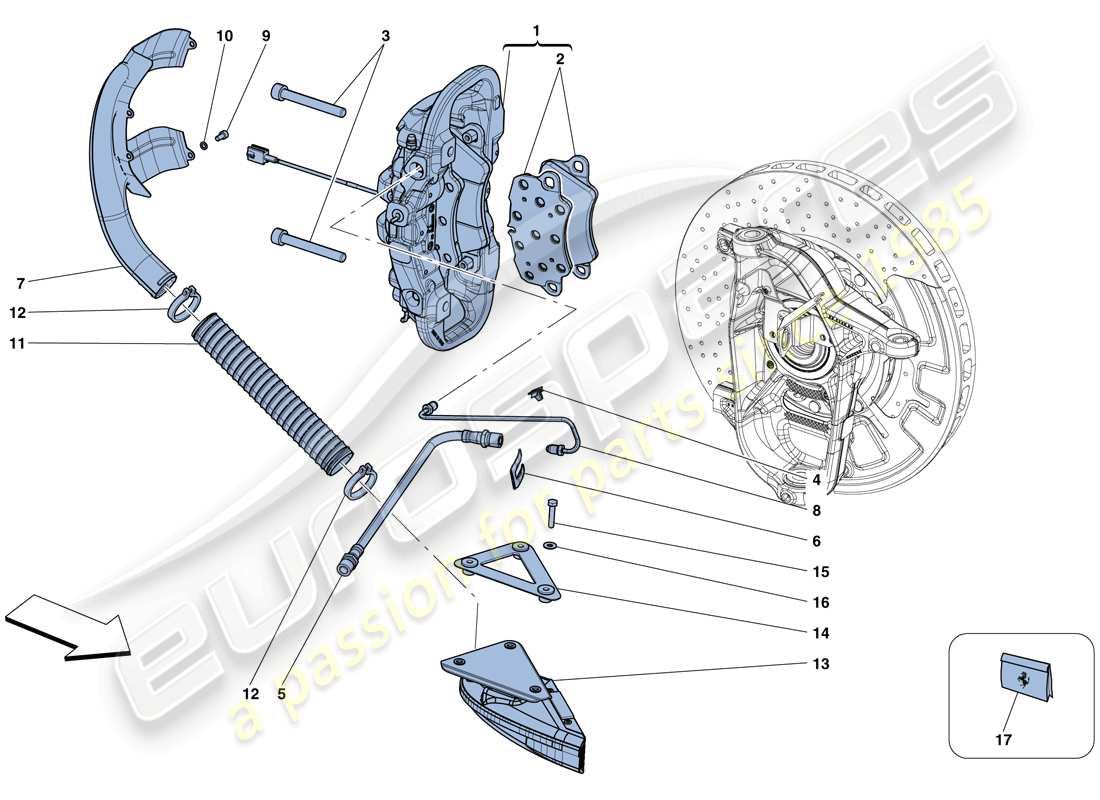 diagramma della parte contenente il codice parte 303202