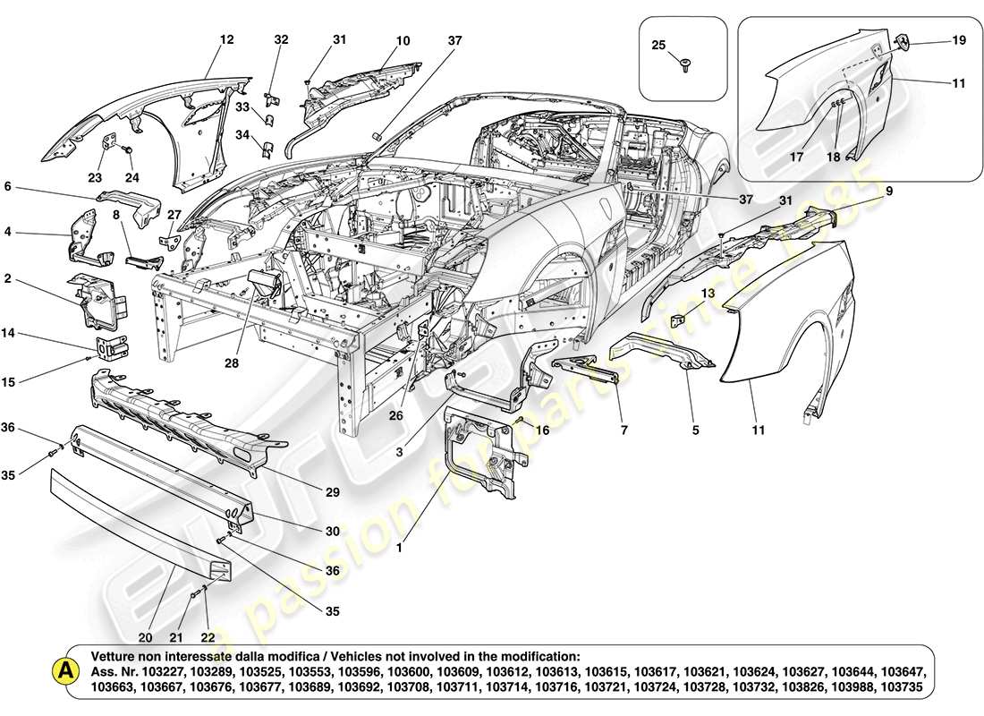 diagramma della parte contenente il codice parte 83959611