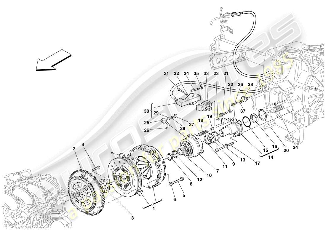 diagramma della parte contenente il codice parte 194670