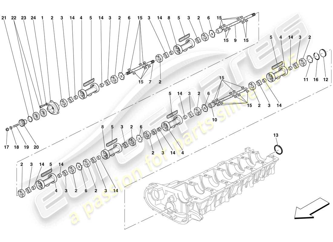 diagramma della parte contenente il codice parte 205978