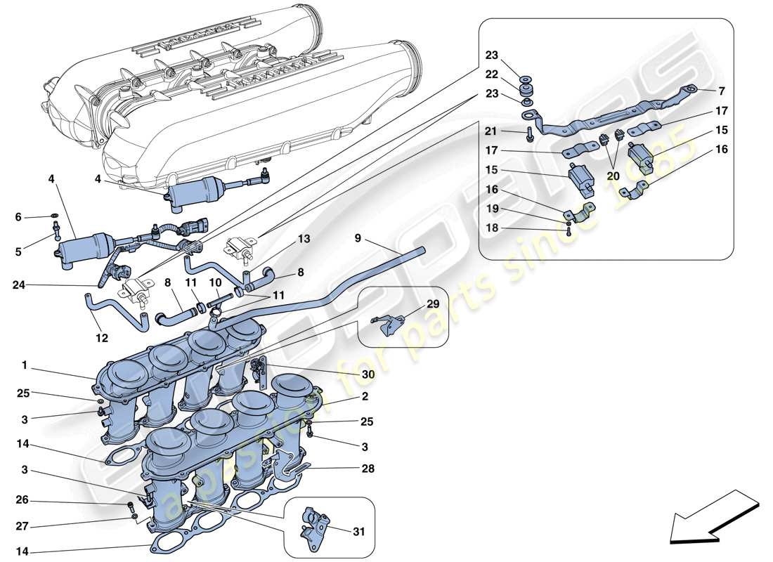 diagramma della parte contenente il codice parte 256593