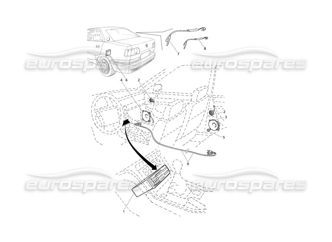 maserati qtp v6 evoluzione sistemi audio diagramma delle parti