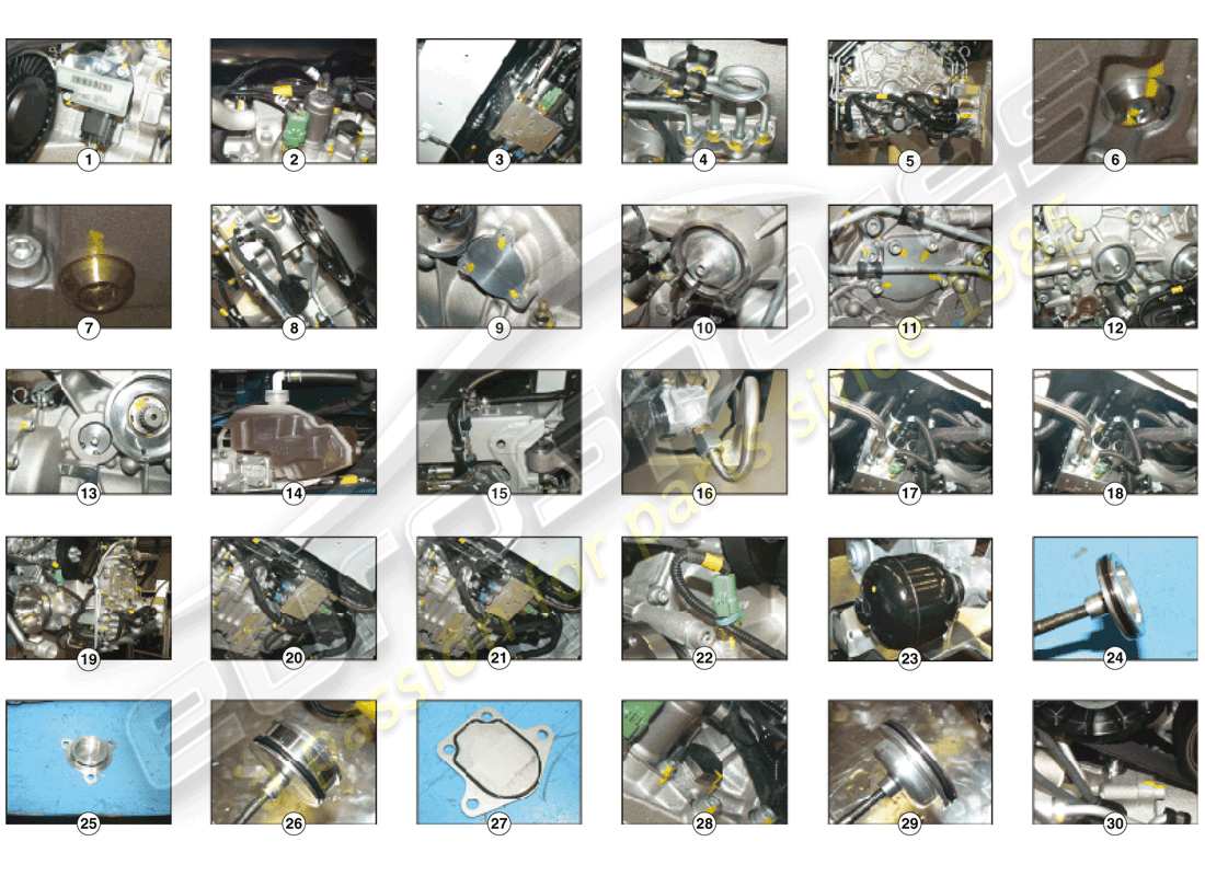 ferrari gtc4 lusso (usa) schema delle parti del kit di riparazione ptu