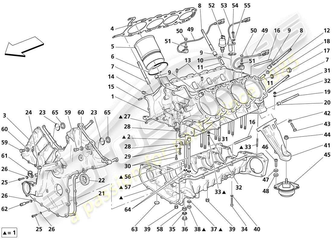 maserati trofeo basamento diagramma delle parti