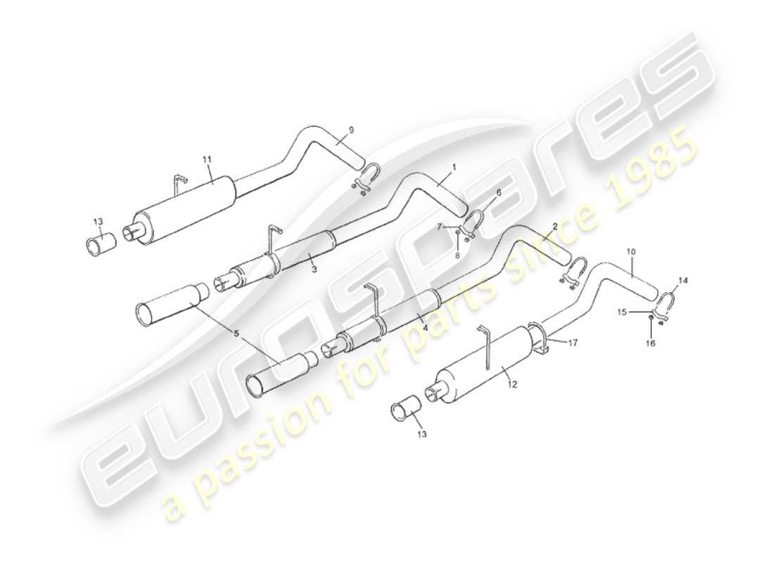 aston martin v8 virage (1999) equipaggiamento opzionale diagramma delle parti