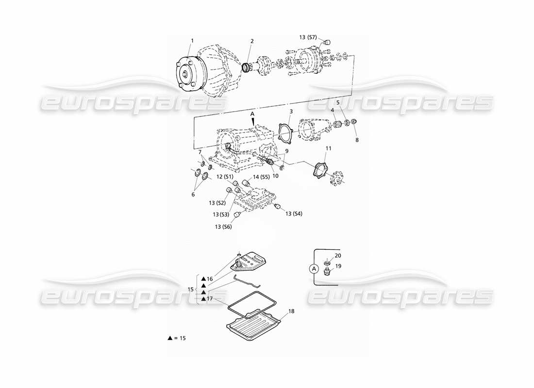 maserati qtp v6 evoluzione parti interne del cambio automatico diagramma delle parti