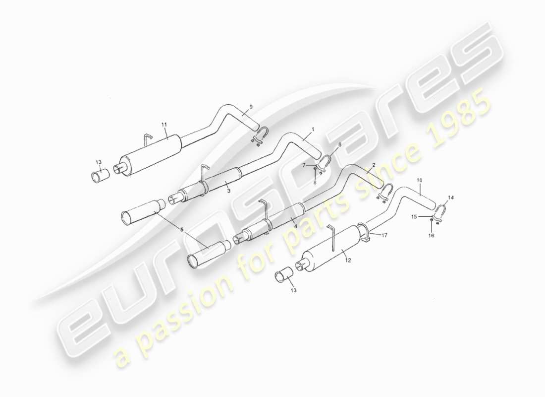aston martin v8 virage (2000) equipaggiamento opzionale diagramma delle parti