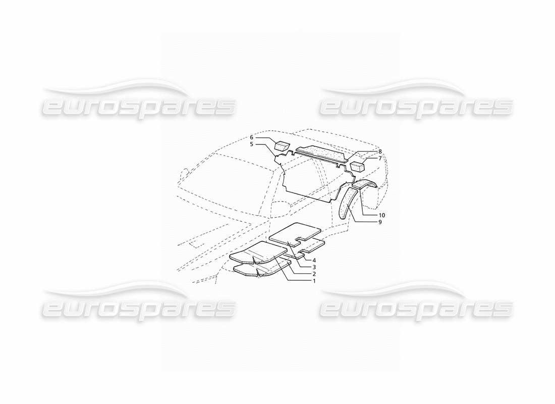maserati ghibli 2.8 (abs) isolamento diagramma delle parti