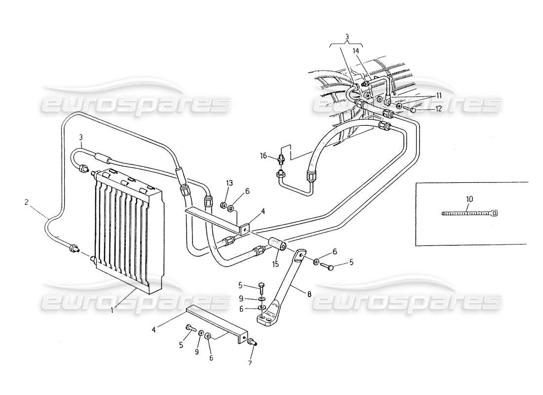 maserati 418 / 4.24v / 430 cambio automatico zf-radiatore dell'olio diagramma delle parti
