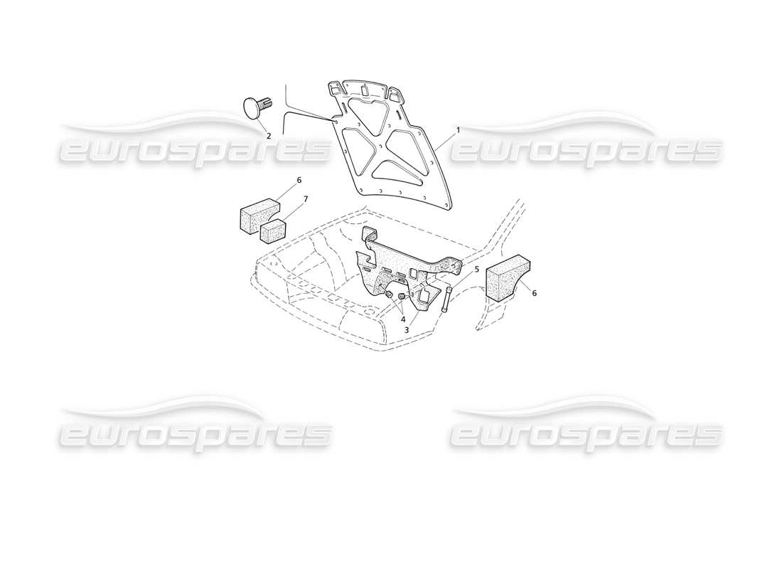 maserati qtp v6 evoluzione diagramma delle parti delle coperture del cofano e del vano motore