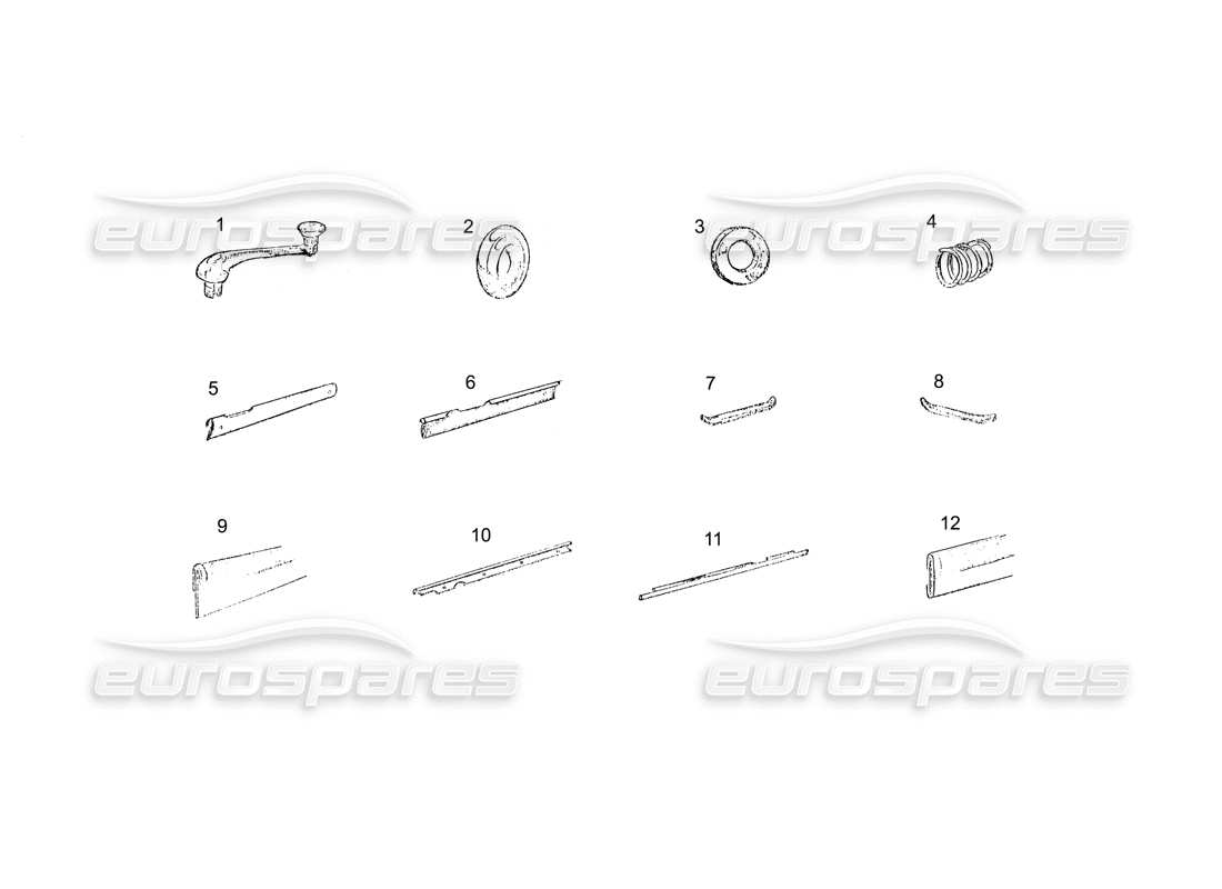 ferrari 250 gt (coachwork) door (continued) part diagram