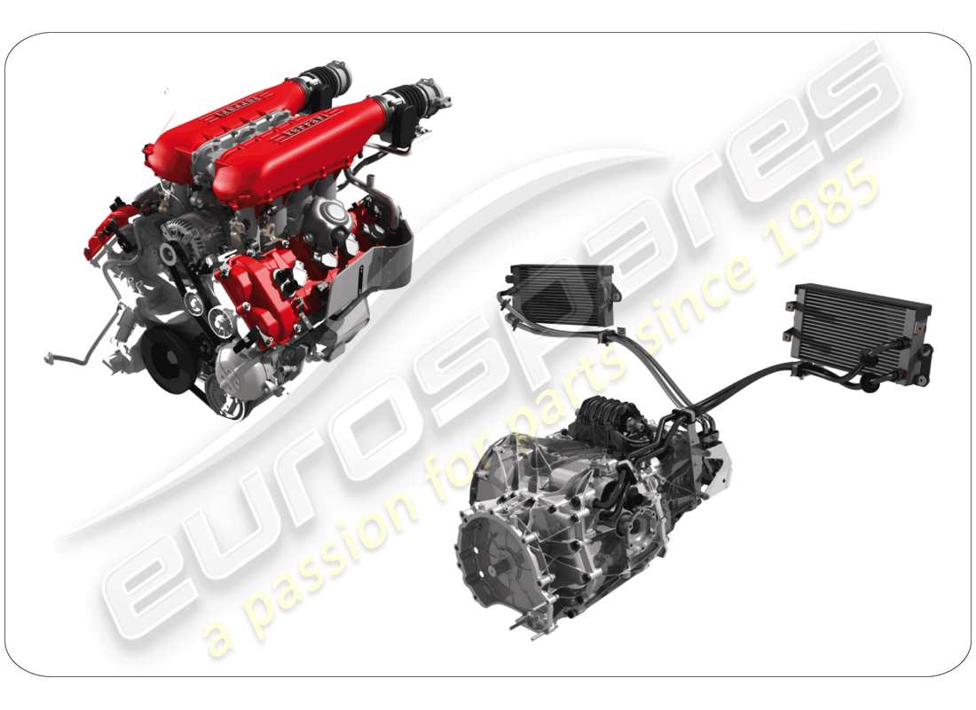 ferrari 458 spider (rhd) unità di assemblaggio di ricambio schema delle parti