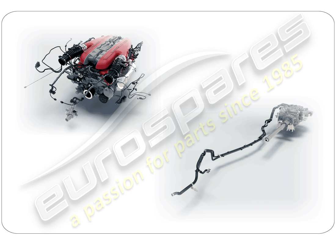 ferrari f12 tdf (usa) unità di assemblaggio di ricambio schema delle parti