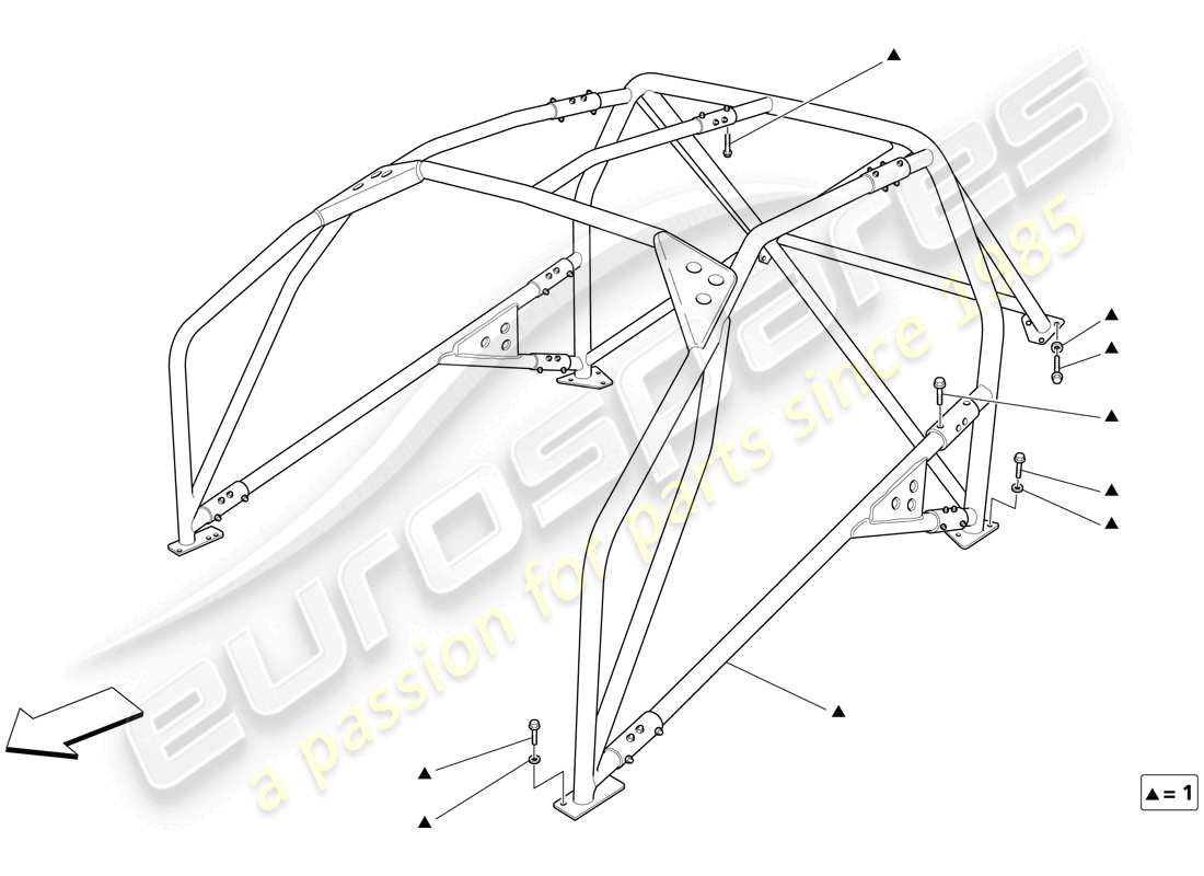 maserati trofeo struttura posteriore diagramma delle parti