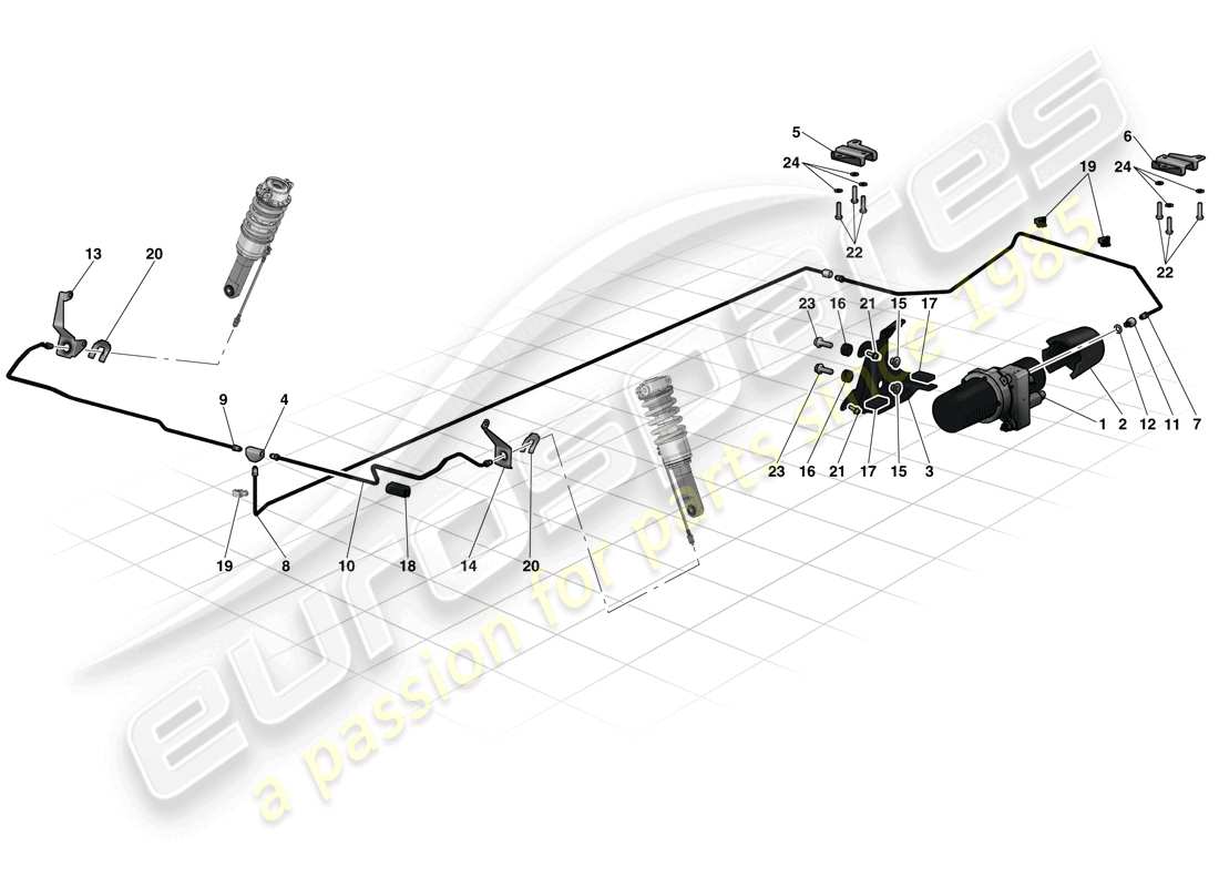 ferrari laferrari (europe) sollevamento del veicolo diagramma delle parti
