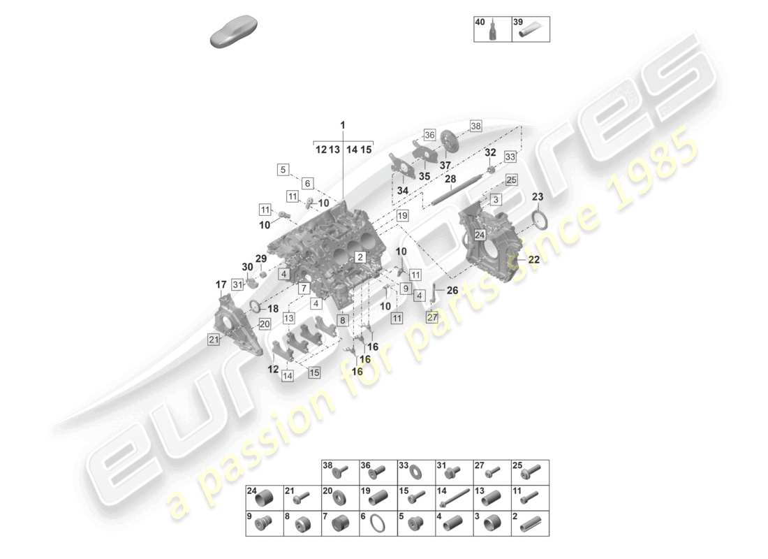 diagramma della parte contenente il codice parte pac905377a