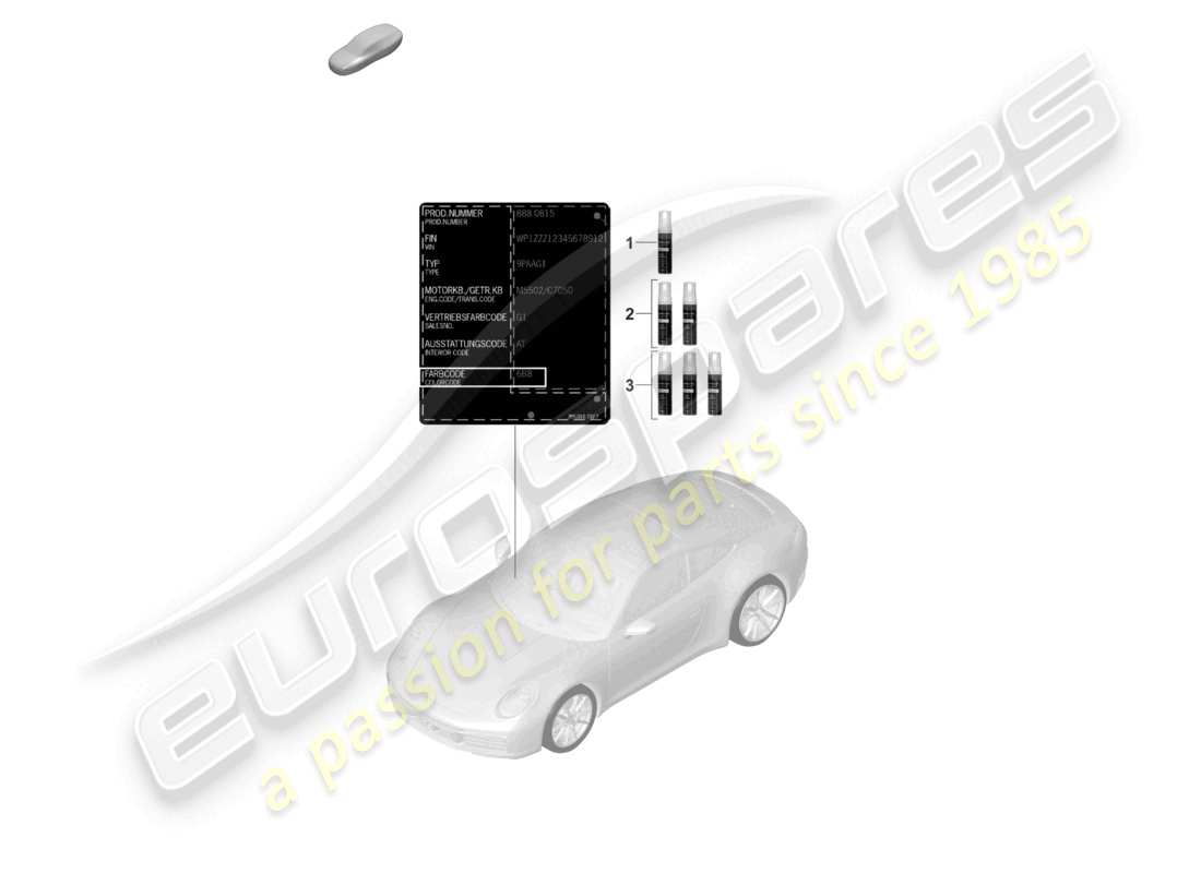 diagramma della parte contenente il codice parte 91109593323m6e