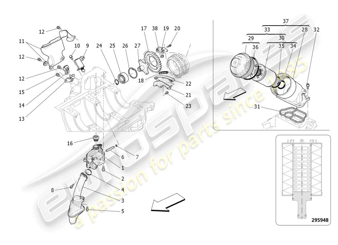 diagramma della parte contenente il codice parte 284899