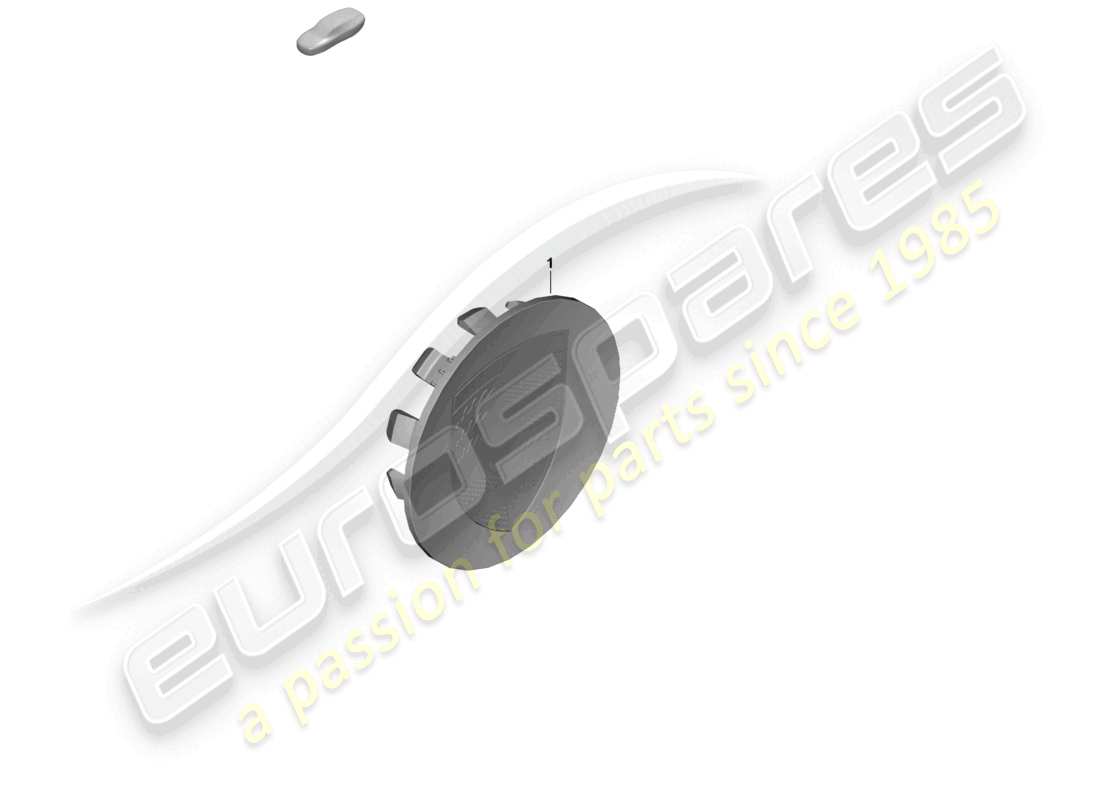 porsche 2025 (panamera 976) coprimozzo porsche cresta rodio diagramma delle parti