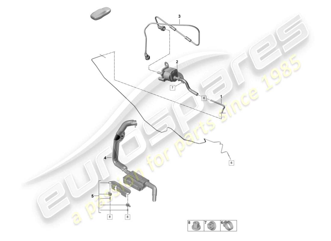 porsche 2021 (panamera 971-2) schema elettrico del sistema di alimentazione del carburante e del sistema di scarico del riscaldatore ausiliario