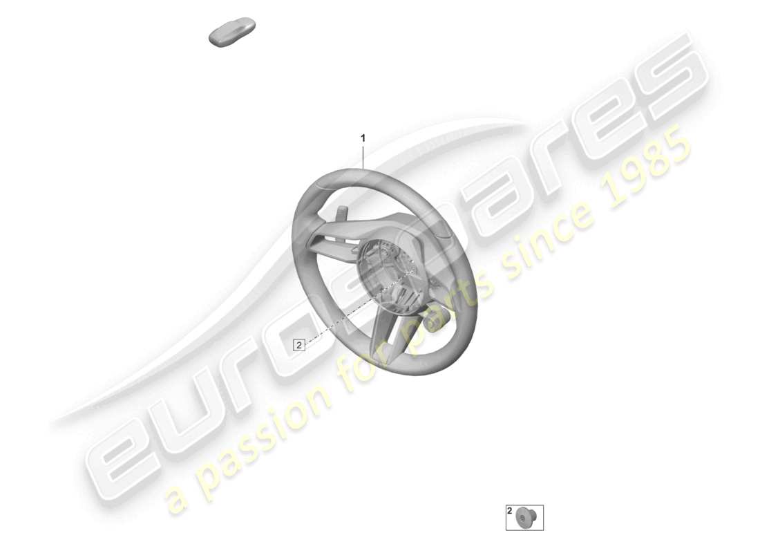 porsche 2023 (taycan 9j1-1) volante multifunzione race-tex diagramma delle parti