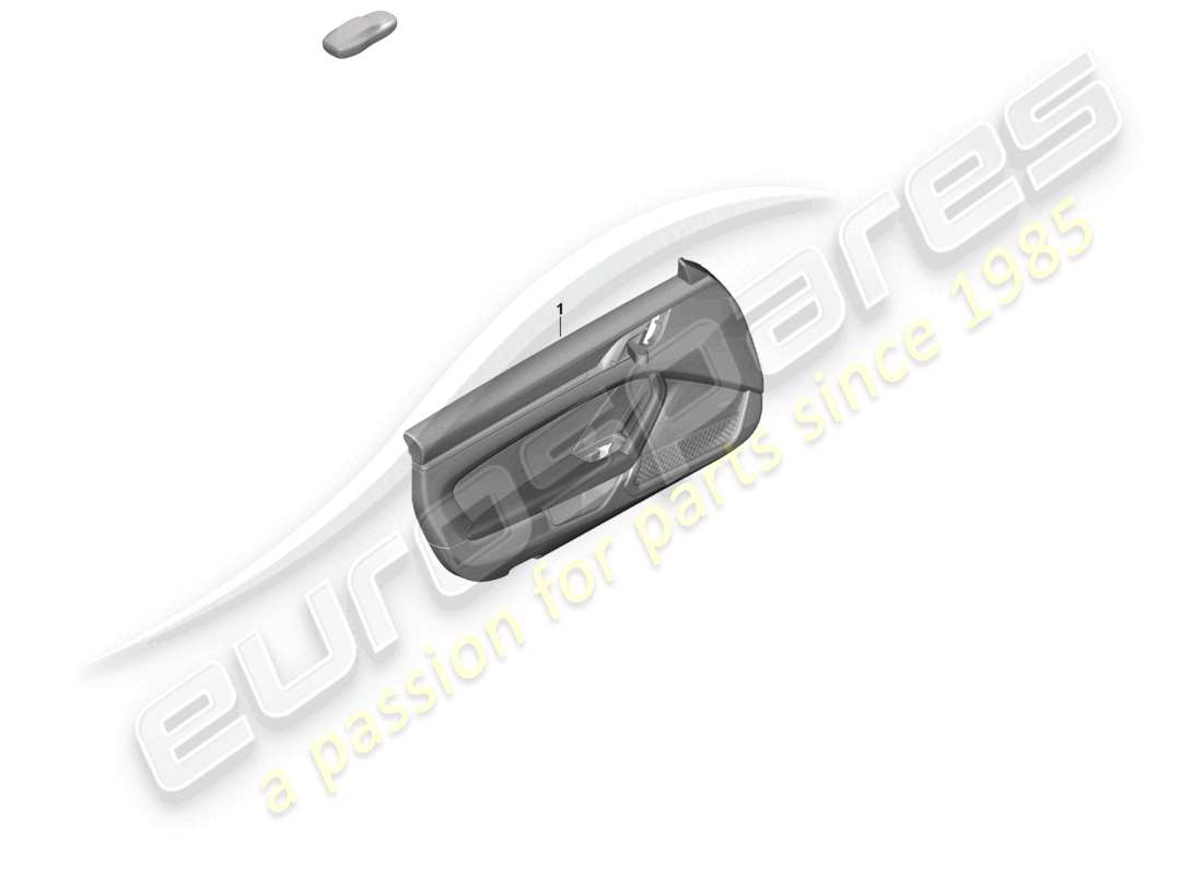 porsche 2022 (992-1 gt3/rs/st) pannello porta per veicoli con bracciolo rivestito in pelle (pelle) schema dei componenti