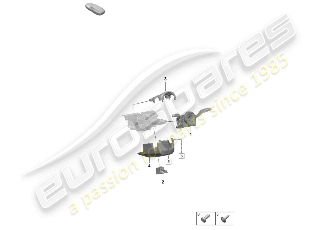 porsche 2025 (taycan 9j1-2) interruttore piantone sterzo diagramma delle parti