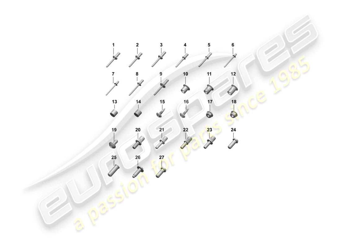 porsche 2024 (macan-e) diagramma delle parti della carrozzeria dell'auto