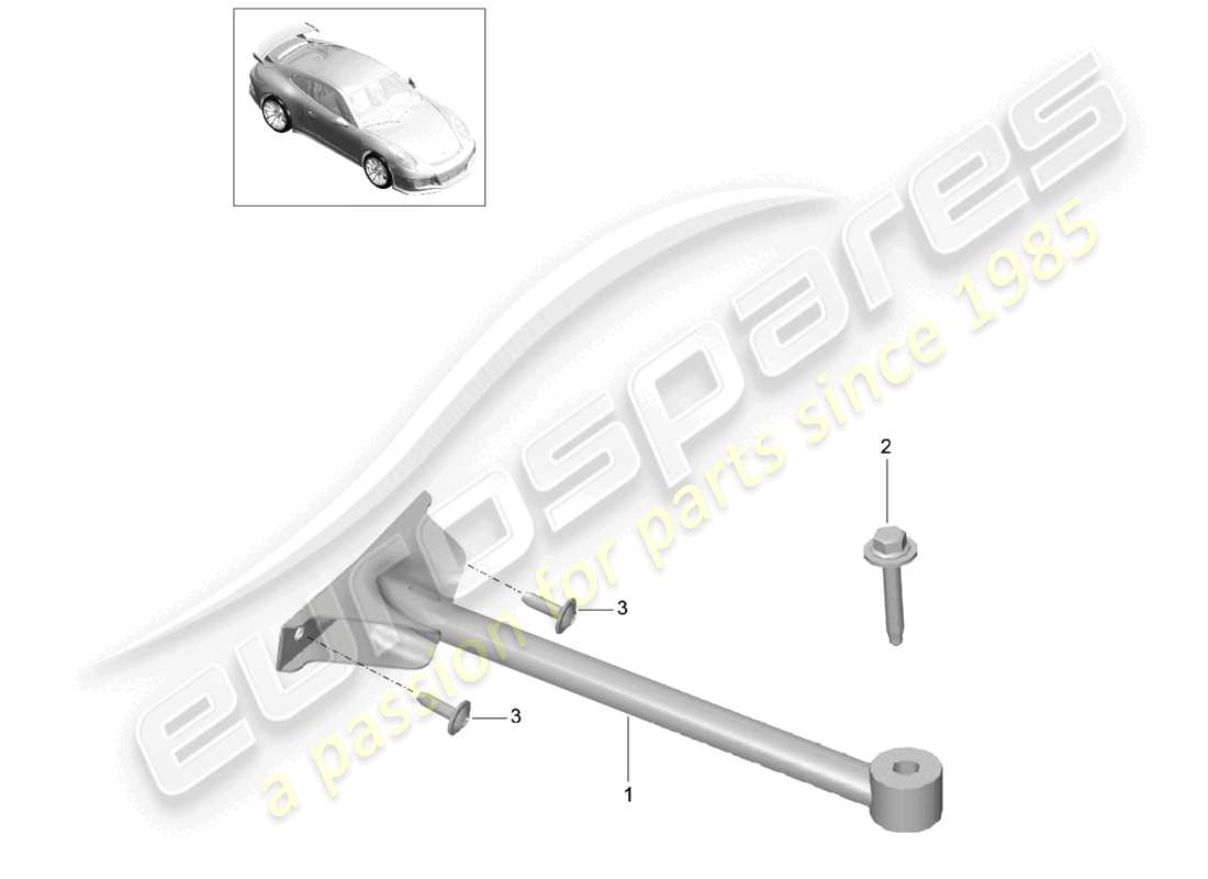 porsche 2021 (991-2 r/gt3/rs) punte a cupola diagramma delle parti