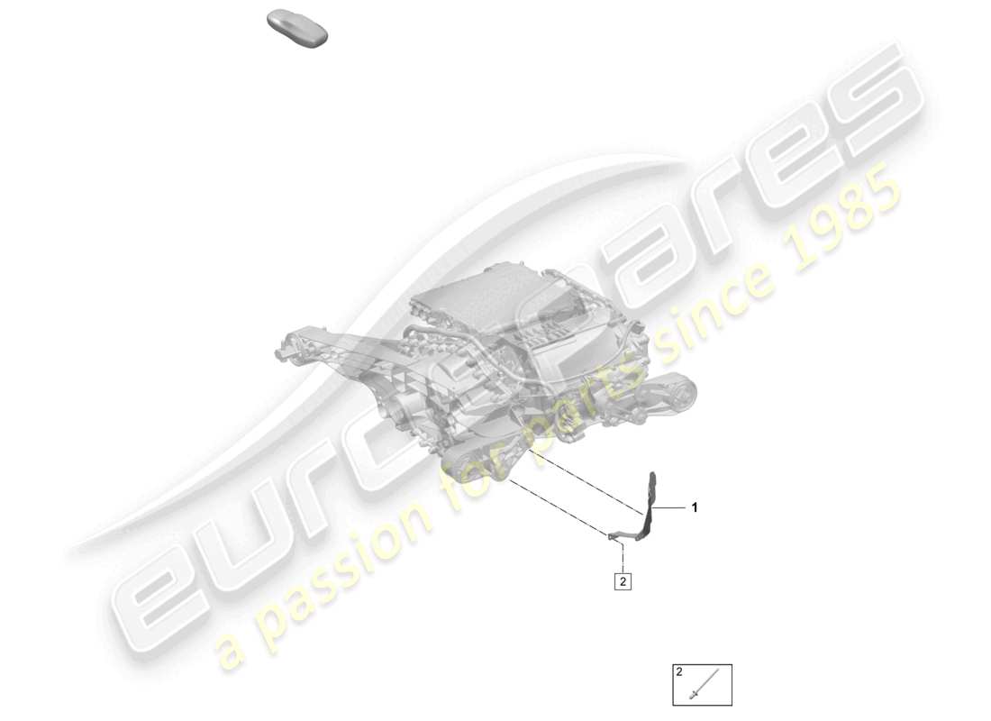 porsche 2025 (macan-e) motore di trazione per azionamento elettrico macan turbo assale posteriore schema delle parti