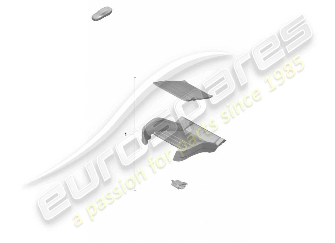 porsche 2021 (panamera 971-2) kit di riparazione riconoscimento del sedile occupato (lato passeggero) schema dei componenti