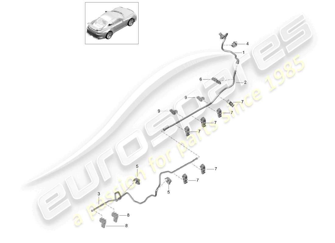 porsche 2021 (991-2 r/gt3/rs) linea del vuoto d >>- mj 2017 diagramma delle parti