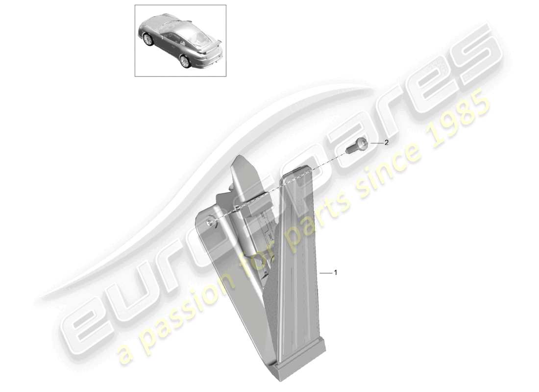porsche 2021 (991-2 r/gt3/rs) leva freno e acceleratore meccanizzata controllo acceleratore d >>- mj 2017 diagramma delle parti