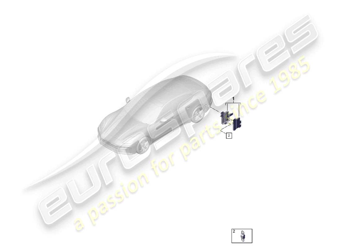 porsche 2026 (panamera 976) schema delle parti del portafusibile