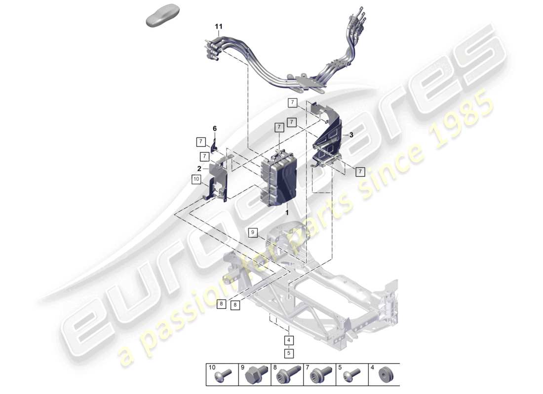 porsche 2024 (panamera 976) elettronica di potenza e controllo - per schema elettrico delle parti