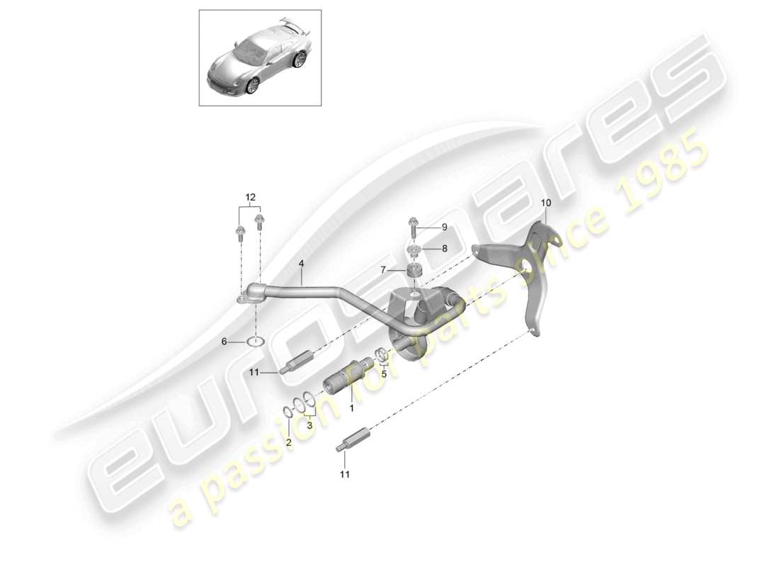 porsche 2021 (991-2 r/gt3/rs) diagramma delle parti del motore dell'albero motore (olio press./lubr.)
