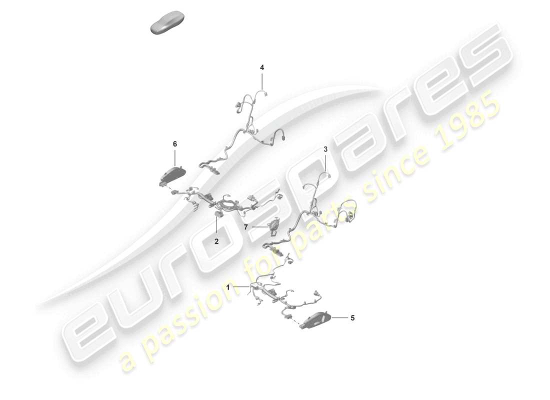 porsche 2022 (992-1 gt3/rs/st) schema elettrico del sedile sportivo plus