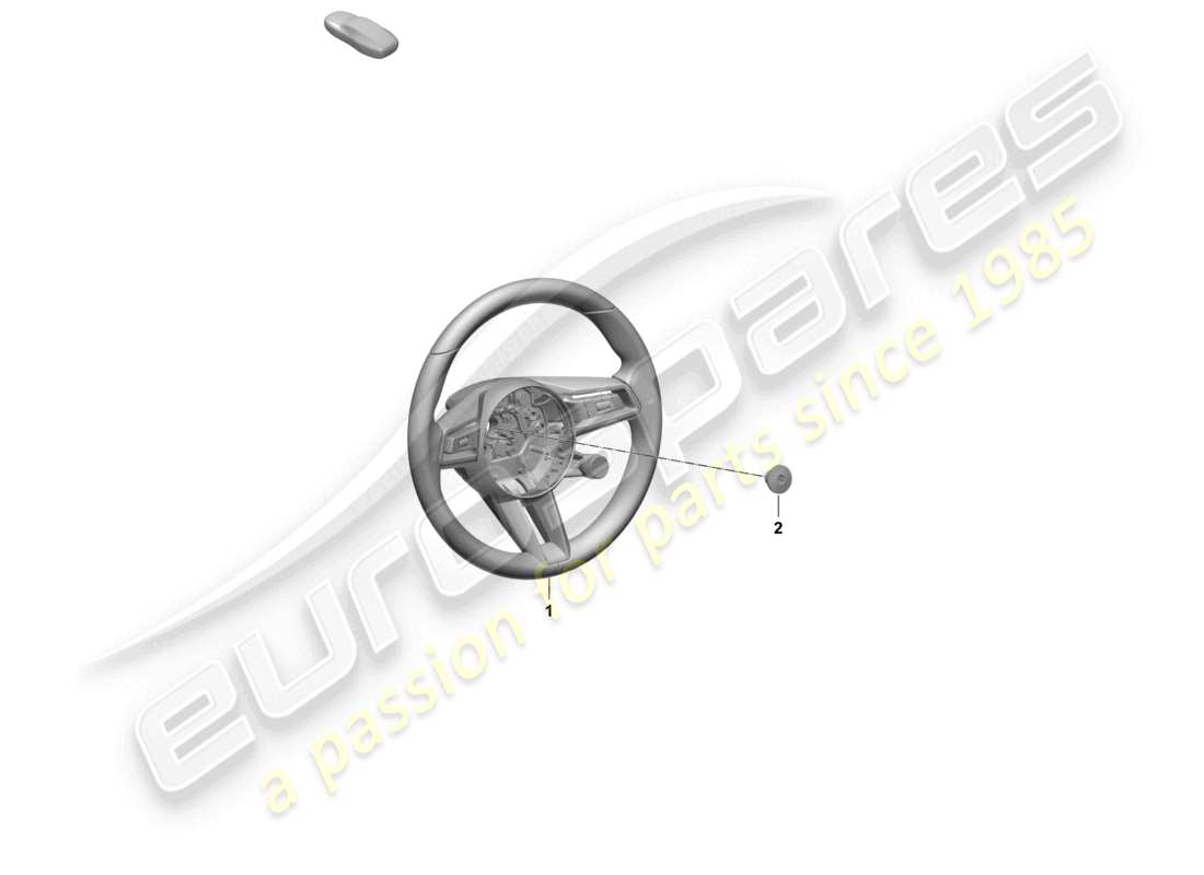 porsche 2025 (taycan 9j1-2) volante multifunzione (race-tex) diagramma delle parti