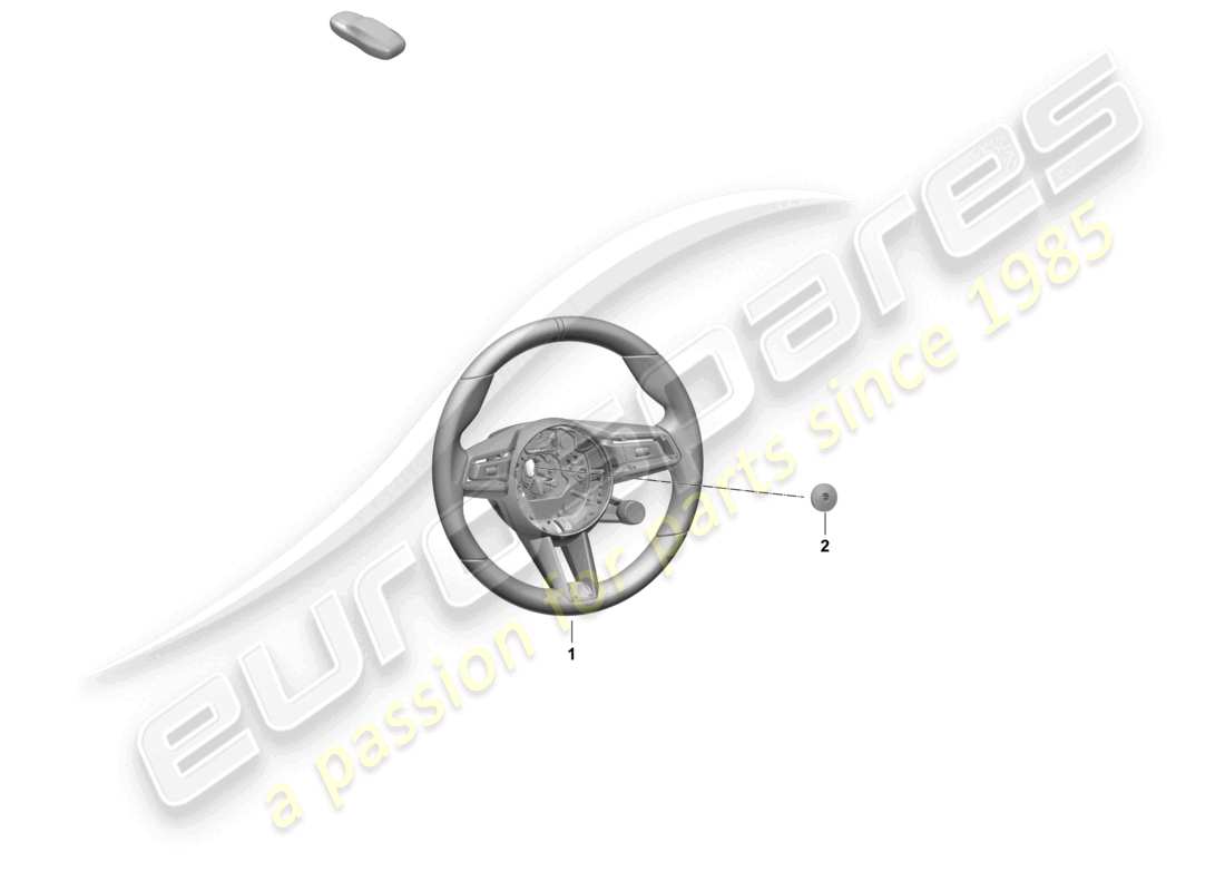 porsche 2025 (macan-e) multifunzione. ruota sportiva string (pelle) diagramma delle parti