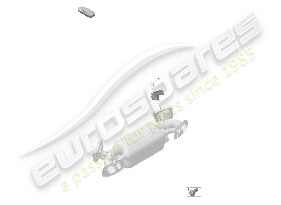 porsche 2026 (992-2 turbo / s) schema elettrico dell'elemento di controllo dell'acceleratore del sistema di scarico