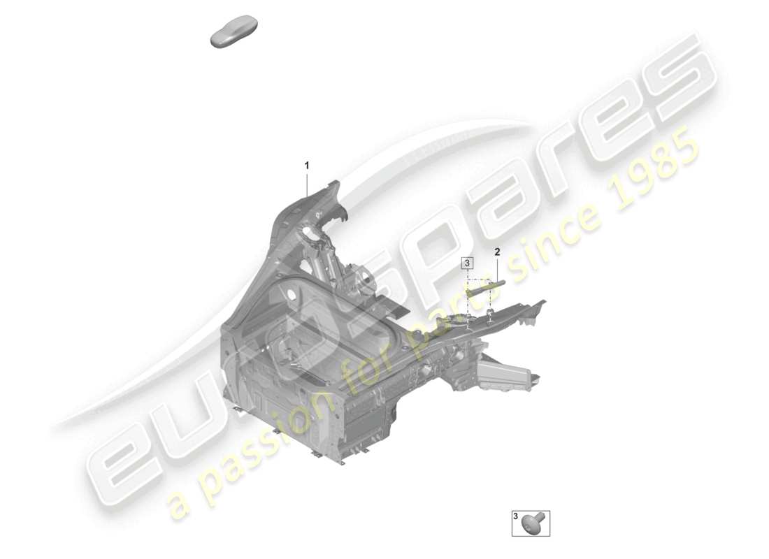 porsche 2024 (992-2 gt3/rs/st) front-end (completo) diagramma delle parti